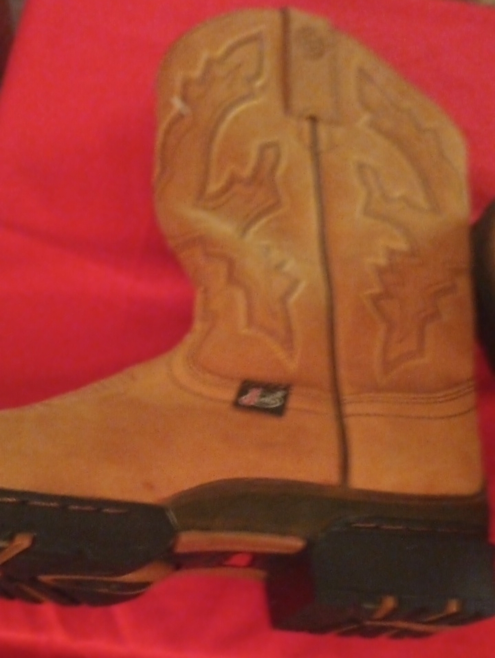 Women's Boot - Tan Leather Western Style
